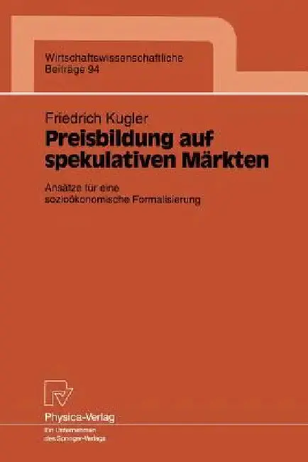 Cover of Preisbildung Auf Spekulativen Märkten