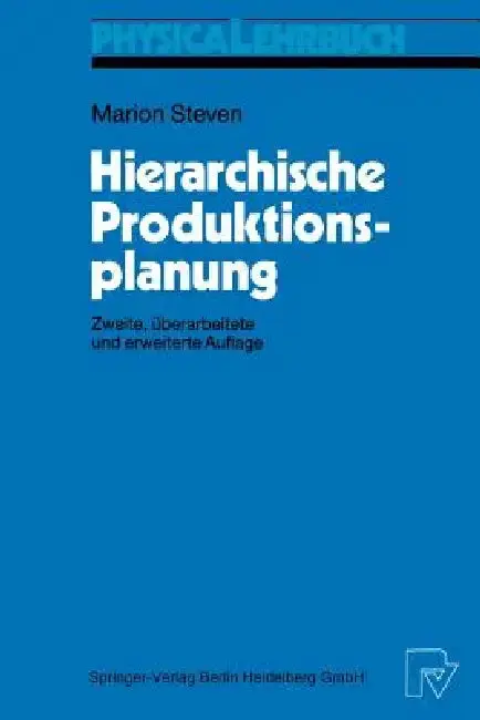 Cover of Hierarchische Produktionsplanung