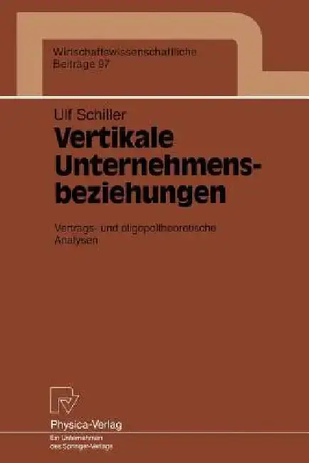 Cover of Vertikale Unternehmensbeziehungen