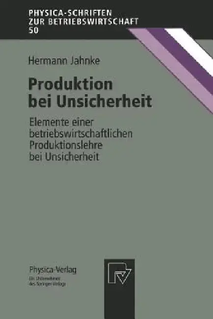 Cover of Produktion Bei Unsicherheit