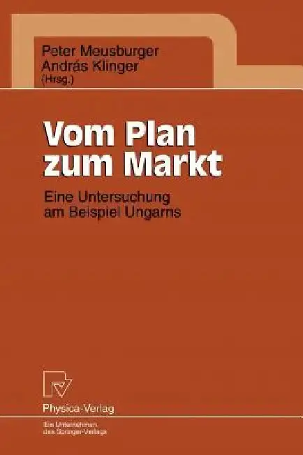 Cover of Vom Plan Zum Markt
