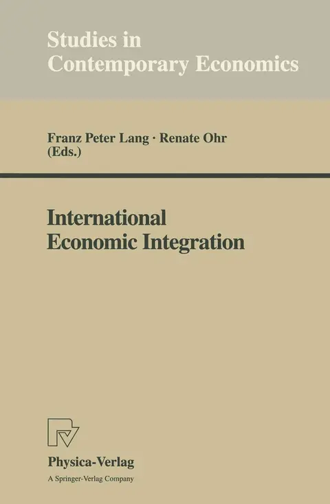 Cover of International Economic Integration