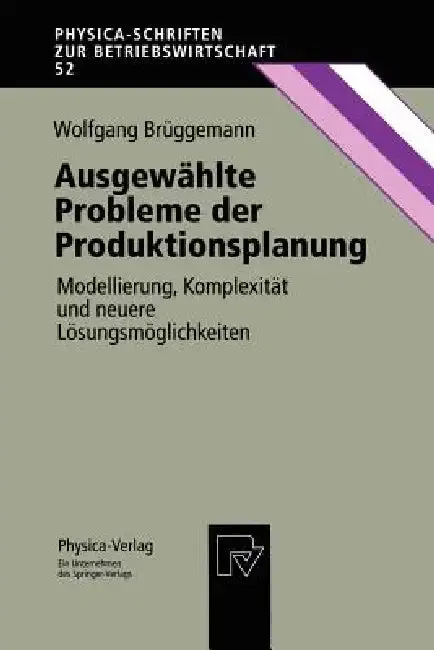 Cover of Ausgewählte Probleme Der Produktionsplanung