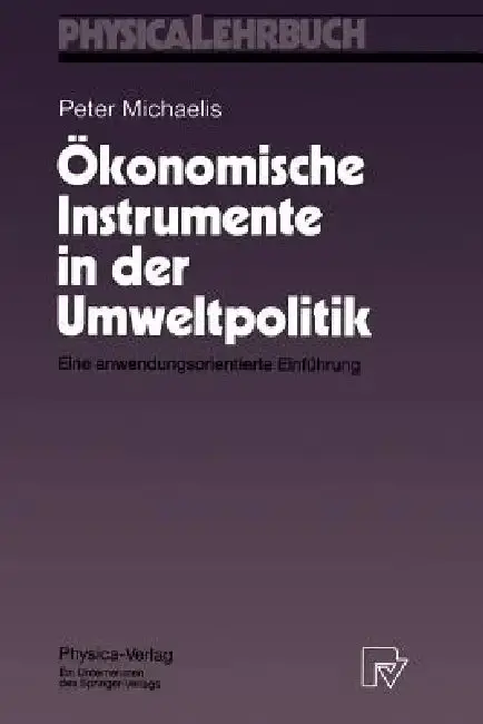 Cover of Ökonomische Instrumente in Der Umweltpolitik