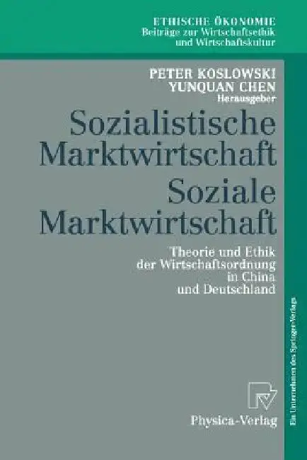 Cover of Sozialistische Marktwirtschaft Soziale Marktwirtschaft