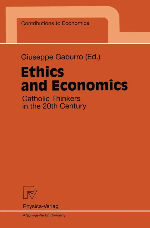 Cover of Ethics and Economics