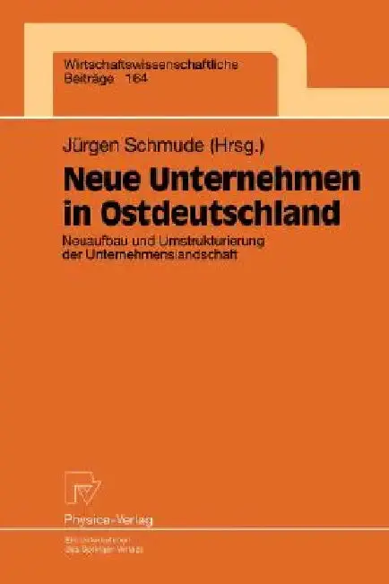 Cover of Neue Unternehmen in Ostdeutschland
