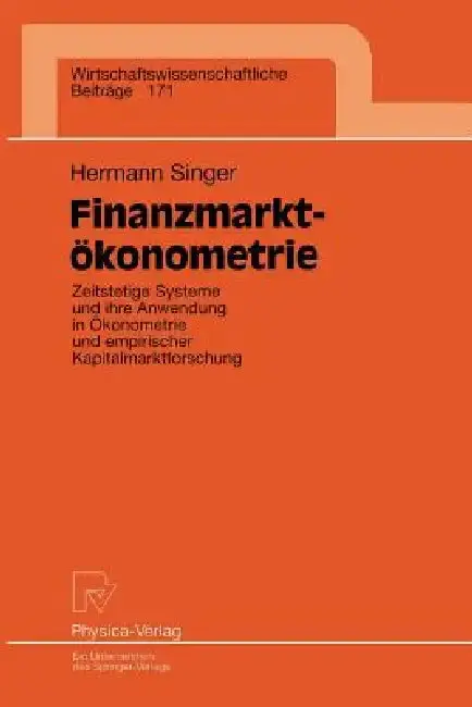 Cover of Finanzmarktökonometrie
