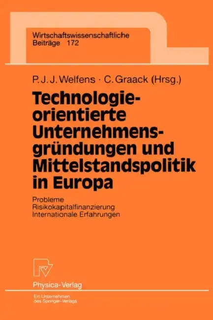 Cover of Technologieorientierte Unternehmensgrundungen Und Mittelstandspolitik in Europa