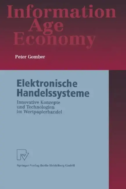 Cover of Elektronische Handelssysteme
