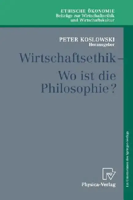Cover of Wirtschaftsethik