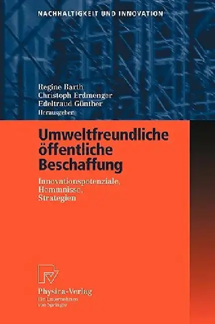 Cover of Umweltfreundliche Öffentliche Beschaffung