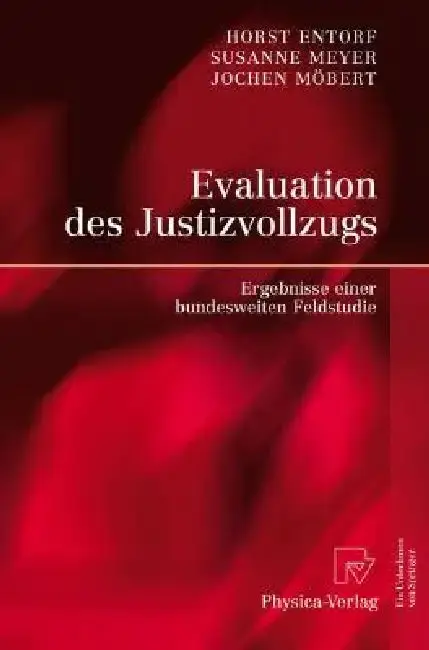 Cover of Evaluation Des Justizvollzugs