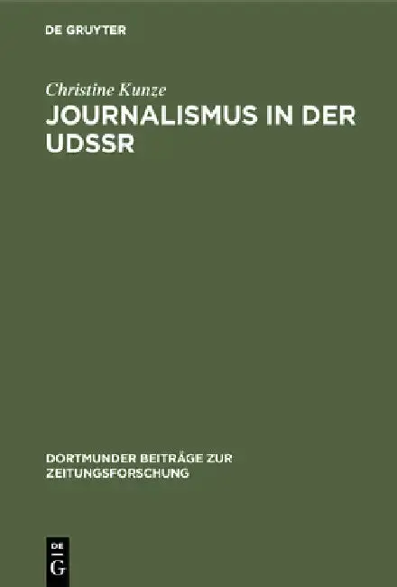 Cover of Journalismus in Der Udssr