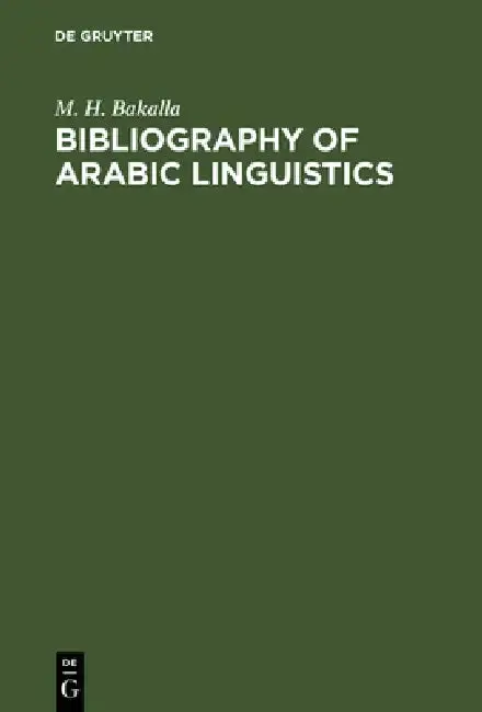 Cover of Bibliography of Arabic Linguistics