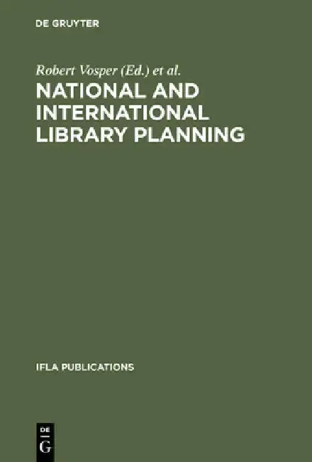 Cover of National and International Library Planning