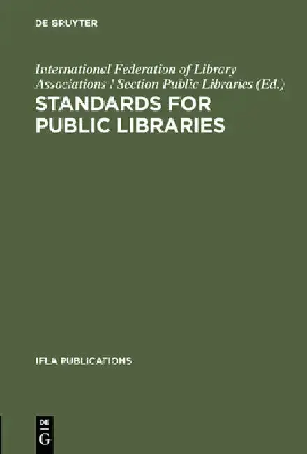 Cover of Standards for public libraries