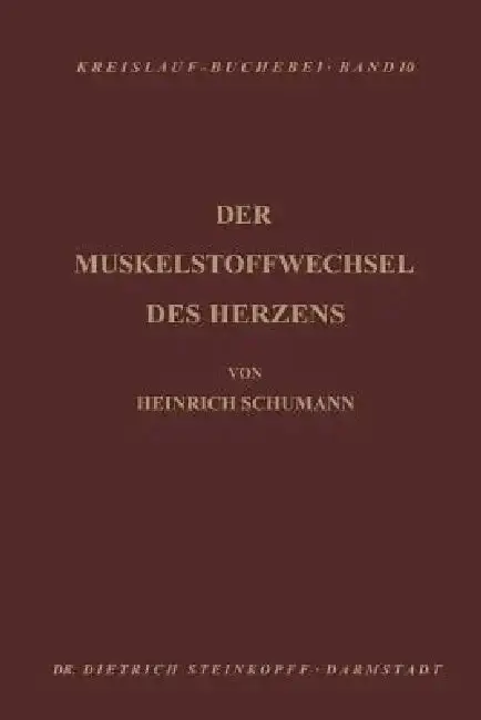 Cover of Der Muskelstoffwechsel Des Herzens