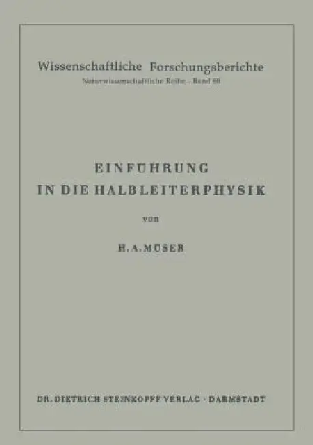Cover of Einführung in Die Halbleiterphysik