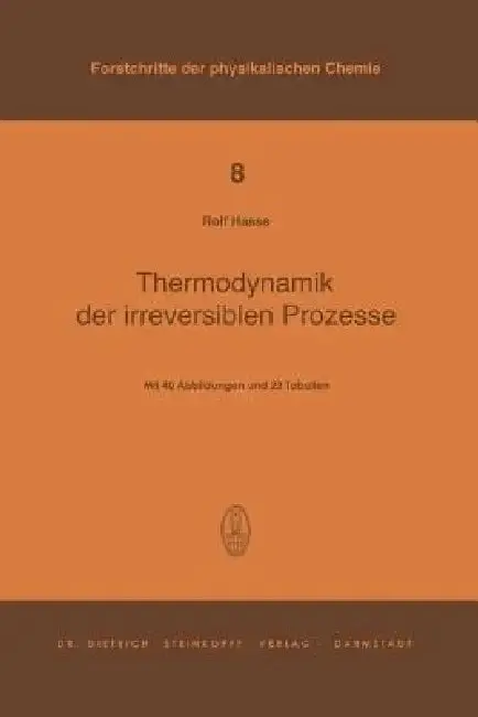 Cover of Thermodynamik Der Irreversiblen Prozesse