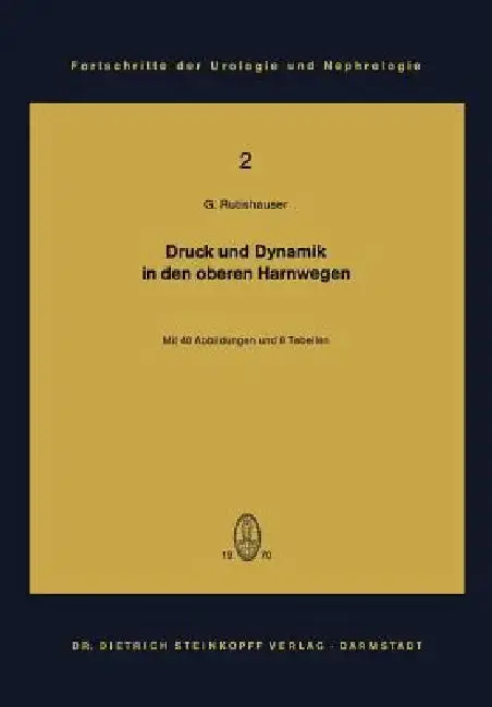 Cover of Druck Und Dynamik in Den Oberen Harnwegen