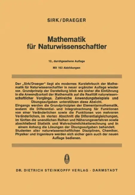 Cover of Mathematik Für Naturwissenschaftler
