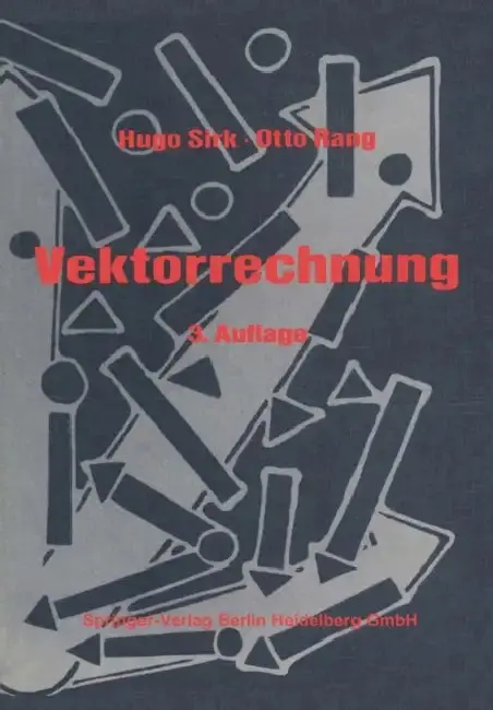 Cover of Einführung in Die Vektorrechnung