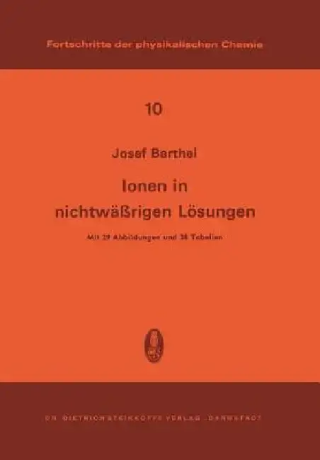 Cover of Ionen in Nichtwässrigen Lösungen