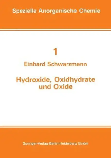 Cover of Hydroxide, Oxidhydrate Und Oxide