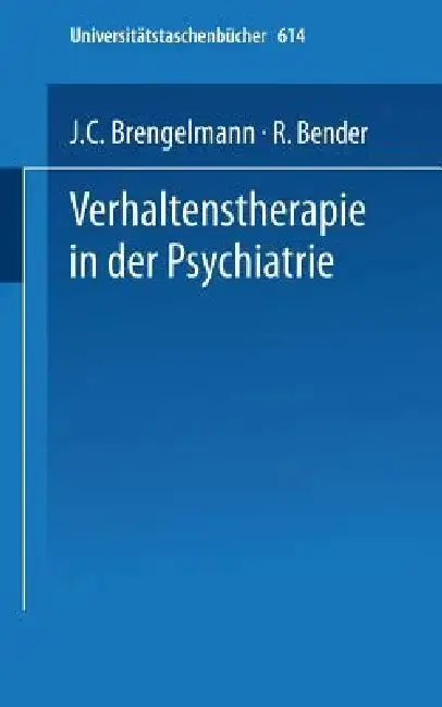 Cover of Verhaltenstherapie in Der Psychiatrie