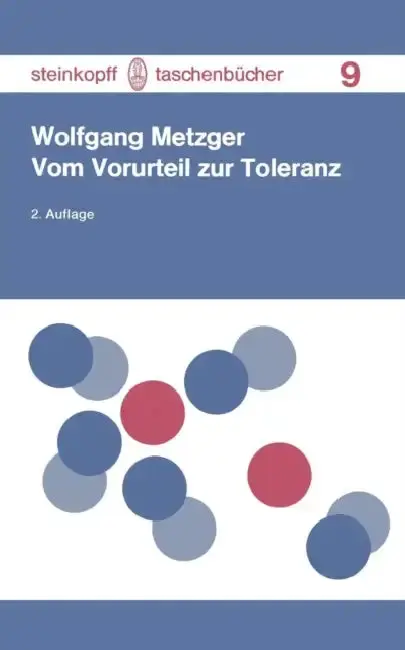 Cover of Vom Vorurteil Zur Toleranz