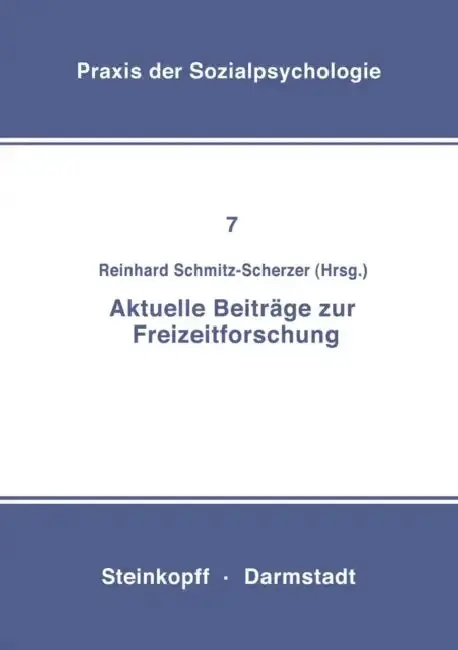 Cover of Aktuelle Beiträge Zur Freizeitforschung