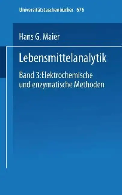 Cover of Lebensmittelanalytik