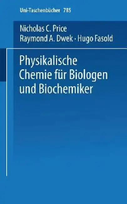 Cover of Physikalische Chemie Für Biologen Und Biochemiker