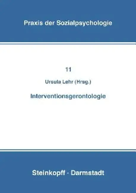 Cover of Interventionsgerontologie