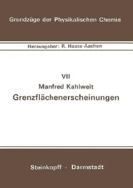 Cover of Grenzflächenerscheinungen