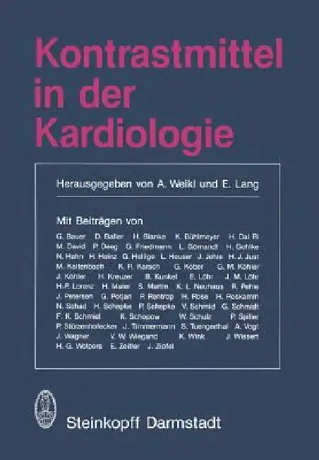 Cover of Kontrastmittel in Der Kardiologie