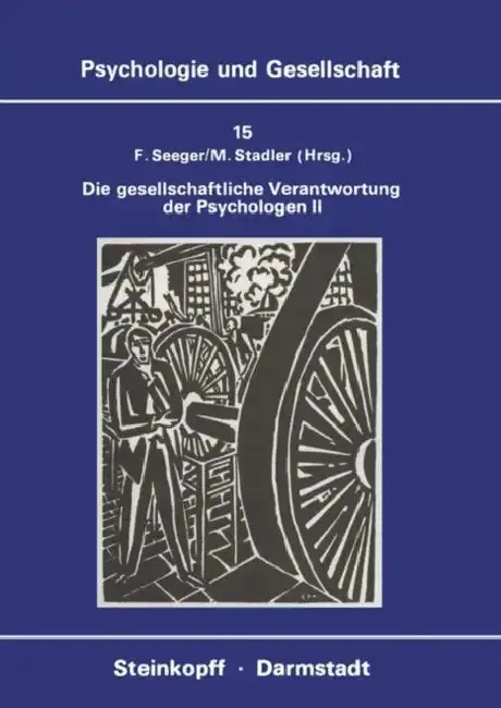Cover of Die Gesellschaftliche Verantwortung Der Psychologen II