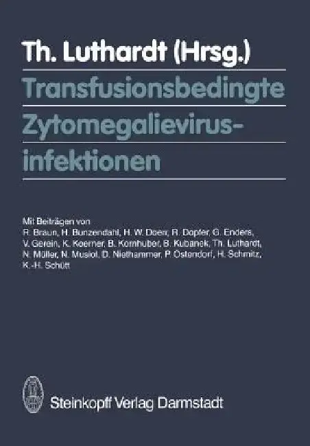 Cover of Transfusionsbedingte Zytomegalievirusinfektionen