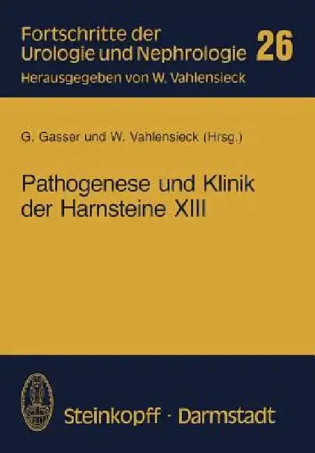 Cover of Pathogenese Und Klinik Der Harnsteine XIII