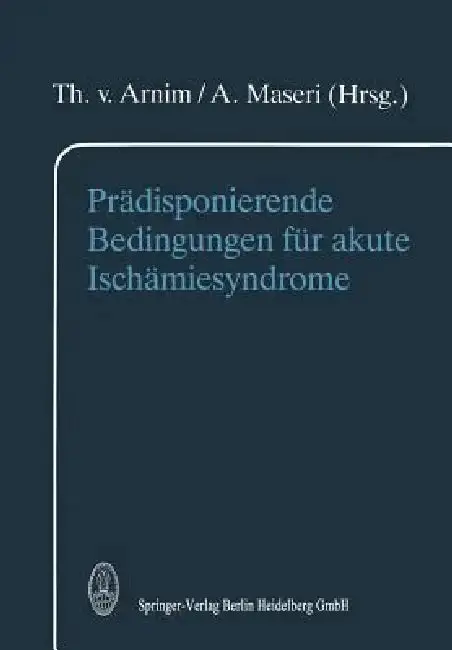Cover of Prädisponierende Bedingungen Für Akute Ischämiesyndrome