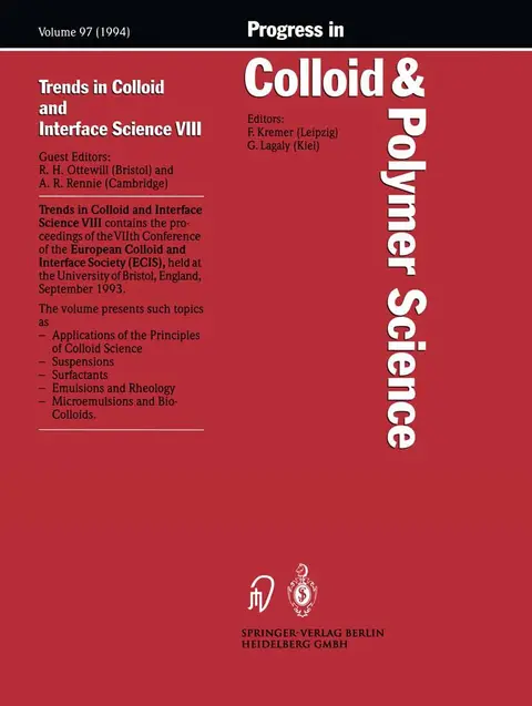 Cover of Trends in Colloid and Interface Science