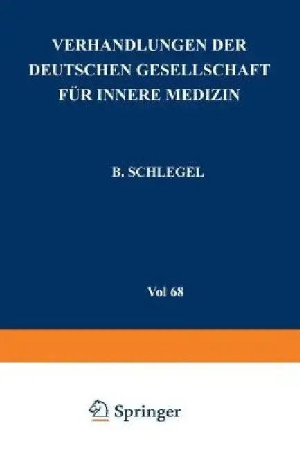 Cover of Verhandlungen Der Deutschen Gesellschaft Für Innere Medizin