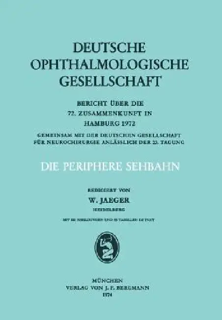 Cover of Die Periphere Sehbahn