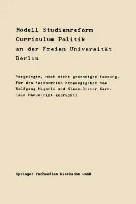 Cover of Modell Studienreform