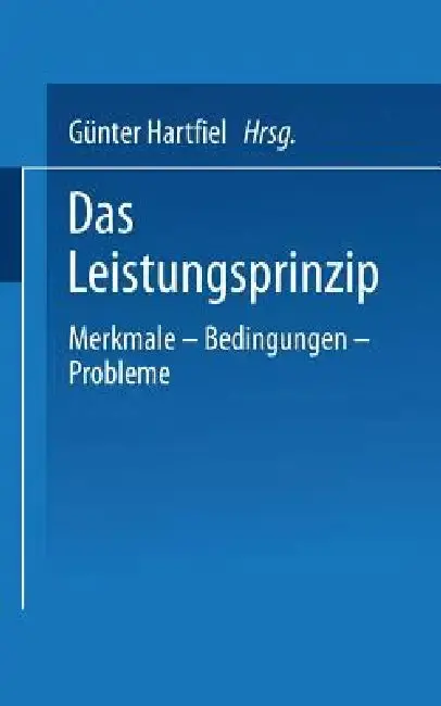 Cover of Das Leistungsprinzip