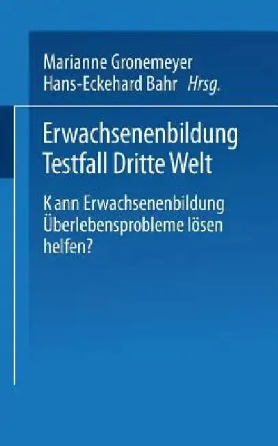 Cover of Erwachsenenbildung Testfall Dritte Welt