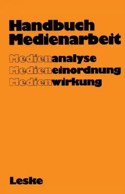 Cover of Handbuch Medienarbeit