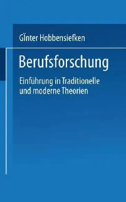 Cover of Berufsforschung