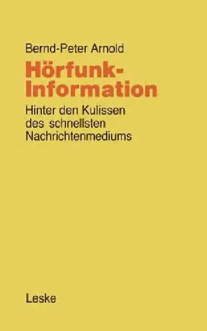Cover of Hörfunk-Information